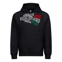 Black mexico flag Urban Hoodie - artisFamous