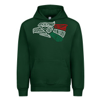 Forest Green mexico flag Urban Hoodie - artisFamous