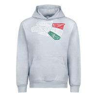 Heather Grey mexico flag Urban Hoodie - artisFamous