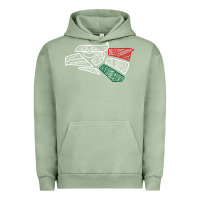 Pigment Oil Green mexico flag Urban Hoodie - artisFamous