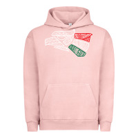 Pigment Salmon mexico flag Urban Hoodie - artisFamous
