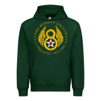 Forest Green mighty eighth   8th air force Urban Hoodie - artisFamous