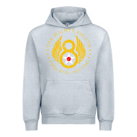 Heather Grey mighty eighth   8th air force Urban Hoodie - artisFamous