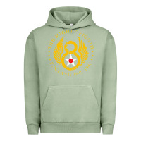 Pigment Oil Green mighty eighth   8th air force Urban Hoodie - artisFamous