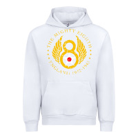 White mighty eighth   8th air force Urban Hoodie - artisFamous