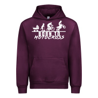 Mauve Wine motocross motocicleta evolución offroad Urban Hoodie - artisFamous