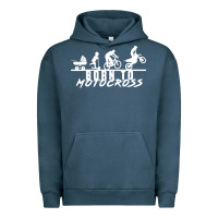 Pigment Midnight Navy motocross motocicleta evolución offroad Urban Hoodie - artisFamous