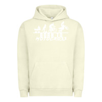 Pigment Pistachio motocross motocicleta evolución offroad Urban Hoodie - artisFamous