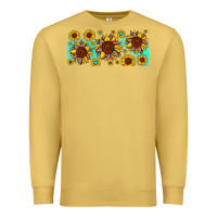 Antique Gold leopard sunflower gemstone Premium Sweatshirt - JahusDesignShop