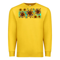Lemon leopard sunflower gemstone Premium Sweatshirt - JahusDesignShop