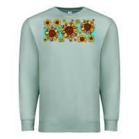 Seafoam leopard sunflower gemstone Premium Sweatshirt - JahusDesignShop