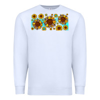 White leopard sunflower gemstone Premium Sweatshirt - JahusDesignShop