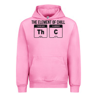 Fuchsia Pink mens the element of chill thc marijuana joke black Urban Hoodie - artisFamous