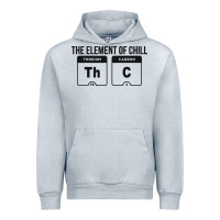 Heather Grey mens the element of chill thc marijuana joke black Urban Hoodie - artisFamous