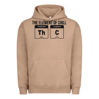 Pigment Burro mens the element of chill thc marijuana joke black Urban Hoodie - artisFamous
