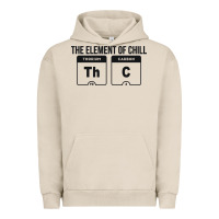 Pigment French Oak mens the element of chill thc marijuana joke black Urban Hoodie - artisFamous