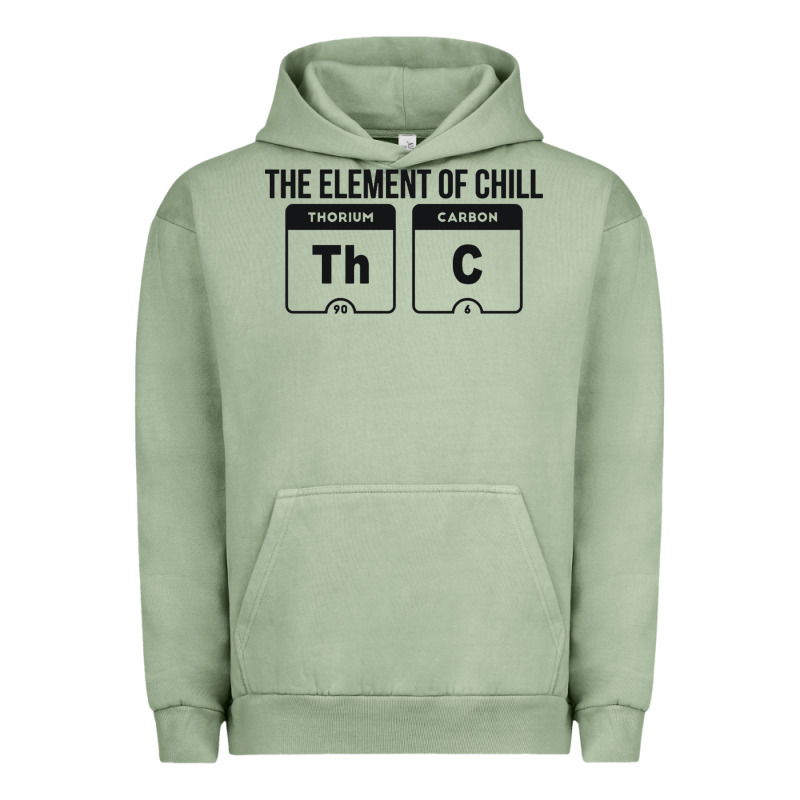 Mens The Element Of Chill Thc Marijuana Joke Black Urban Hoodie by artisFamous | Teevron