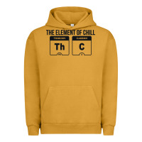 Pigment Peanut Butter mens the element of chill thc marijuana joke black Urban Hoodie - artisFamous