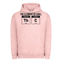 Pigment Salmon mens the element of chill thc marijuana joke black Urban Hoodie - artisFamous