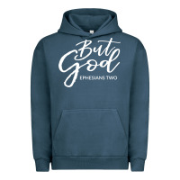 Pigment Midnight Navy but god imajes Urban Hoodie - artisFamous