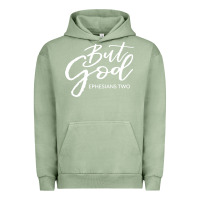 Pigment Oil Green but god imajes Urban Hoodie - artisFamous