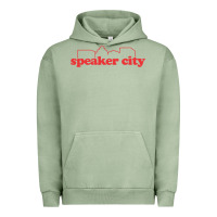 Pigment Oil Green speaker city Urban Hoodie - artisFamous