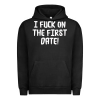 Pigment Black i f'ck on the first date Urban Hoodie - artisFamous