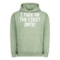 Pigment Oil Green i f'ck on the first date Urban Hoodie - artisFamous