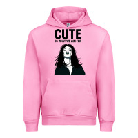 Fuchsia Pink cute is what we aim for Urban Hoodie - artisFamous