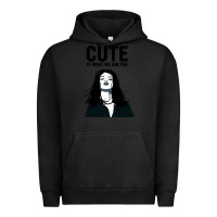 Pigment Black cute is what we aim for Urban Hoodie - artisFamous