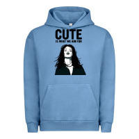 Pigment Pebble Blue cute is what we aim for Urban Hoodie - artisFamous