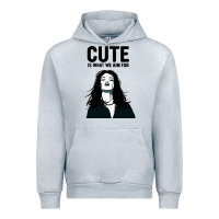 Heather Grey cute is what we aim for Urban Hoodie - artisFamous
