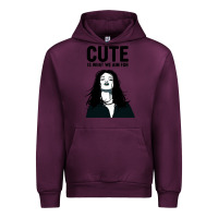 Mauve Wine cute is what we aim for Urban Hoodie - artisFamous