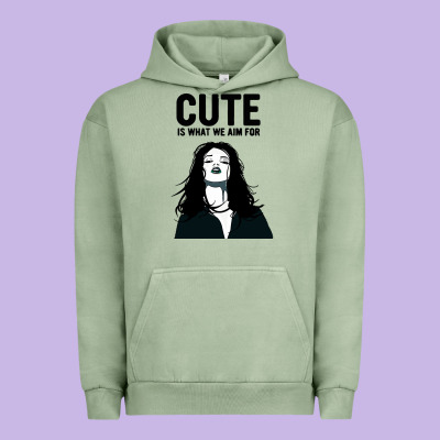 Cute Is What We Aim For Urban Hoodie Designed By Artisfamous
