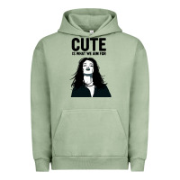 Pigment Oil Green cute is what we aim for Urban Hoodie - artisFamous