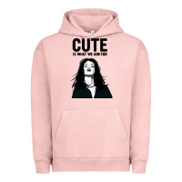 Pigment Salmon cute is what we aim for Urban Hoodie - artisFamous