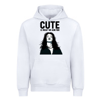 White cute is what we aim for Urban Hoodie - artisFamous