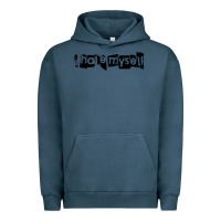 Pigment Midnight Navy i hate myself Urban Hoodie - artisFamous