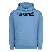 Pigment Pebble Blue i hate myself Urban Hoodie - artisFamous