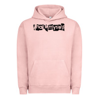 Pigment Salmon i hate myself Urban Hoodie - artisFamous