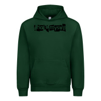 Forest Green i hate myself Urban Hoodie - artisFamous