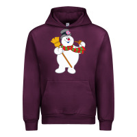 Mauve Wine Frosty The Snowman New Sku Urban Hoodie - artisFamous
