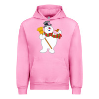 Fuchsia Pink Frosty The Snowman New Sku Urban Hoodie - artisFamous
