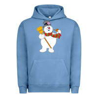 Pigment Pebble Blue Frosty The Snowman New Sku Urban Hoodie - artisFamous