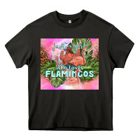 Asphalt just a girl who loves flamingo Heavy Core Tee - TumblerDesignByShophia