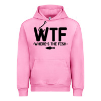 Fuchsia Pink where's the fish Urban Hoodie - artisFamous