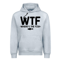 Heather Grey where's the fish Urban Hoodie - artisFamous