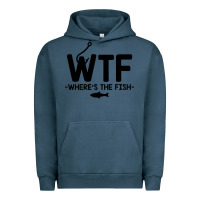 Pigment Midnight Navy where's the fish Urban Hoodie - artisFamous