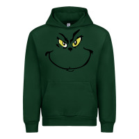 Forest Green Grinch Face Urban Hoodie - artisFamous