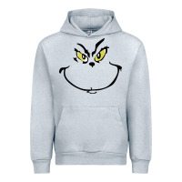 Heather Grey Grinch Face Urban Hoodie - artisFamous